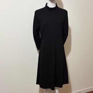 Isabella Oliver Elegant Black Women's Maternity Dress Size 4 Made in Portugal